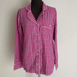 Victoria's Secret sz S button down‎ pocket sleep pajama top NWOT